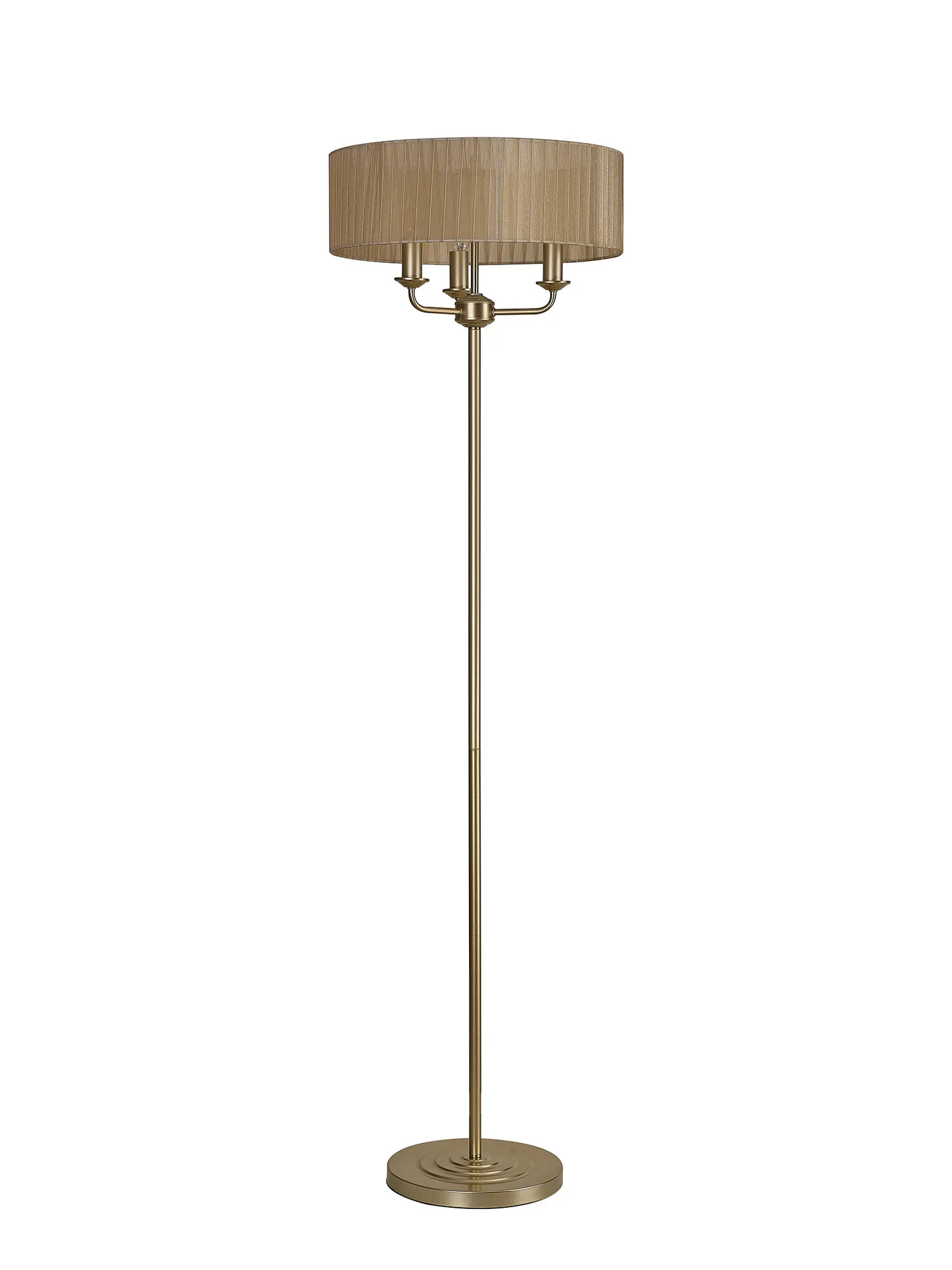 Banyan 45cm 3 Light Floor Lamp Champagne Gold, Soft Bronze DK0995  Deco Banyan CG SB